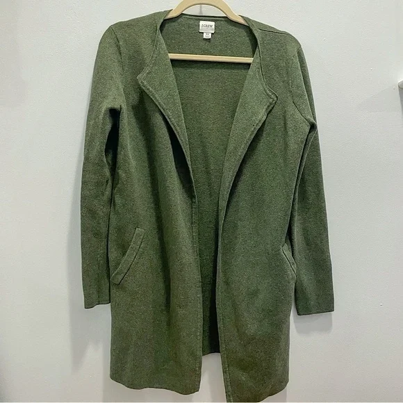 J. Crew Factory Women’s green sweater blazer, size XS - Picture 1 of 3